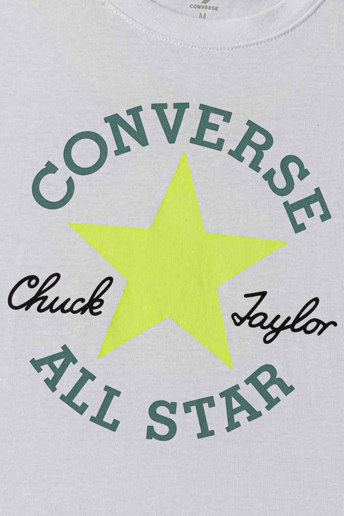 Chłopiec Converse T-shirt dziecięcy bawełniany 9CD483.9BY2 biały