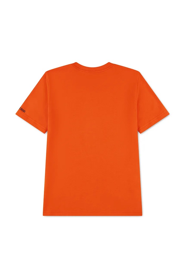 Converse T-shirt dziecięcy bawełniany 9CD483.9BY2 pomarańczowy AW26