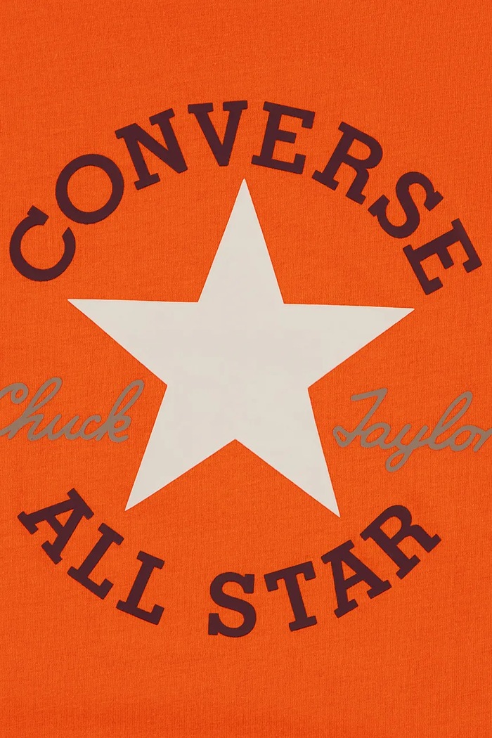 Chłopiec Converse T-shirt dziecięcy bawełniany 9CD483.9BY2 pomarańczowy