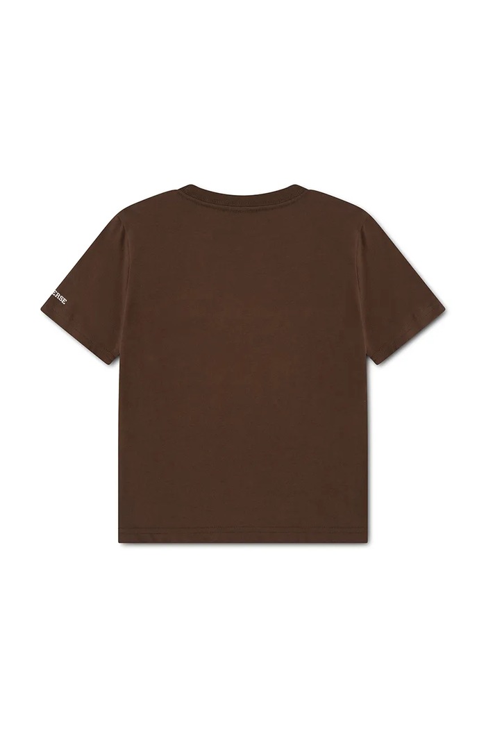 Converse T-shirt dziecięcy bawełniany 9CD483.9BY2 brązowy AW26
