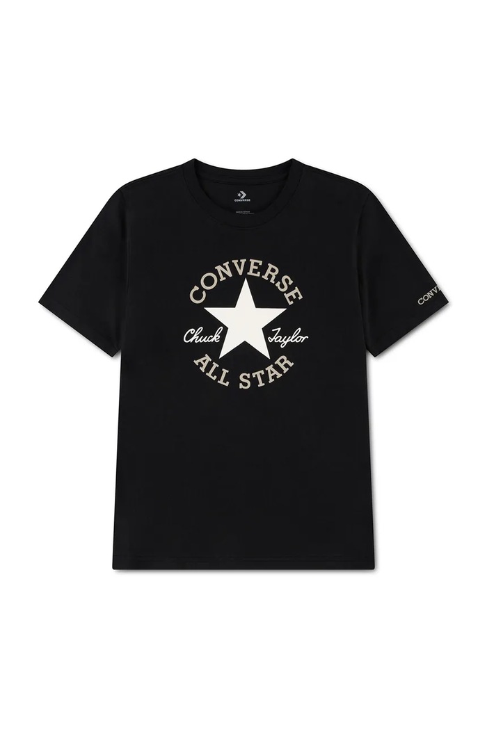 Converse T-shirt dziecięcy bawełniany czarny 9CD483.9BY2