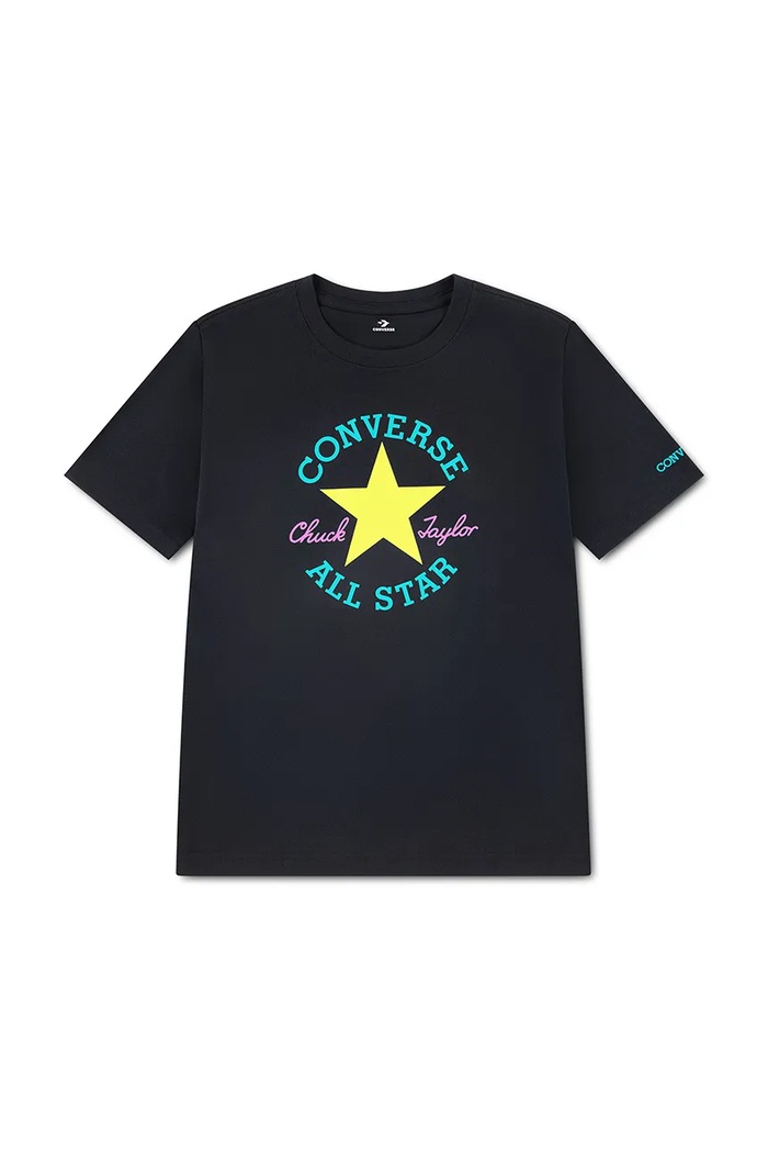 Converse T-shirt dziecięcy bawełniany 9CD483.9BY2 czarny AW26