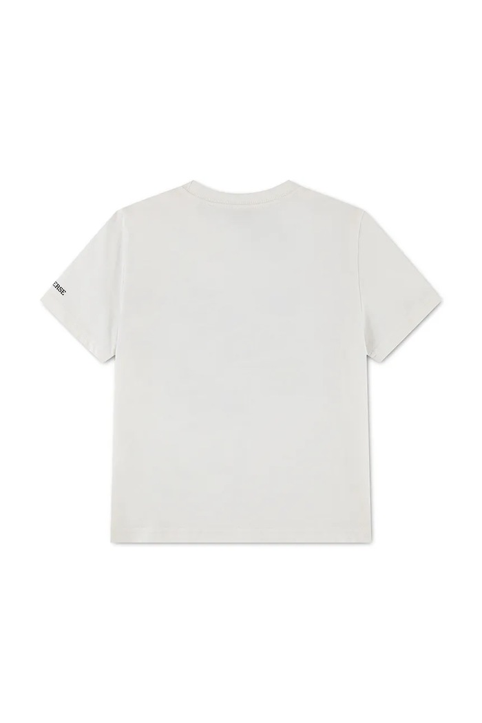 Converse T-shirt dziecięcy z bawełną 8CK354 biały AW26
