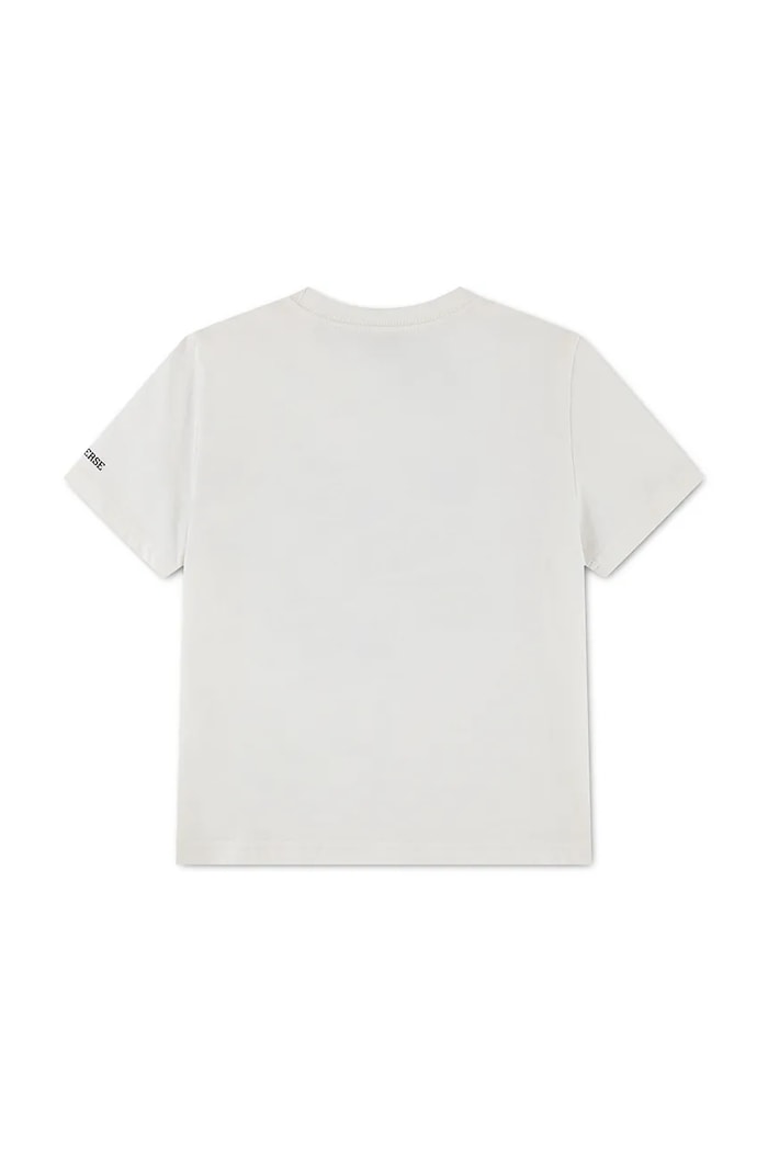 Converse T-shirt dziecięcy z bawełną 8CK354 biały AW26