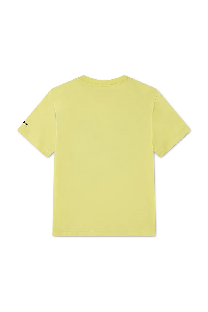 Converse T-shirt dziecięcy z bawełną 8CK354 zielony AW26