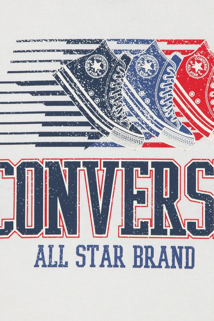 Момче Converse Тениска за деца от памук 8CJ634 бял