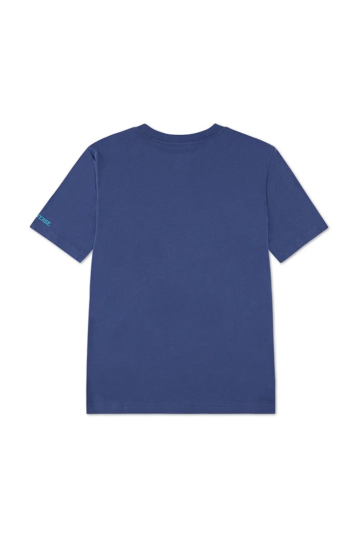 Converse T-shirt dziecięcy z bawełną 8CH931 niebieski AW26