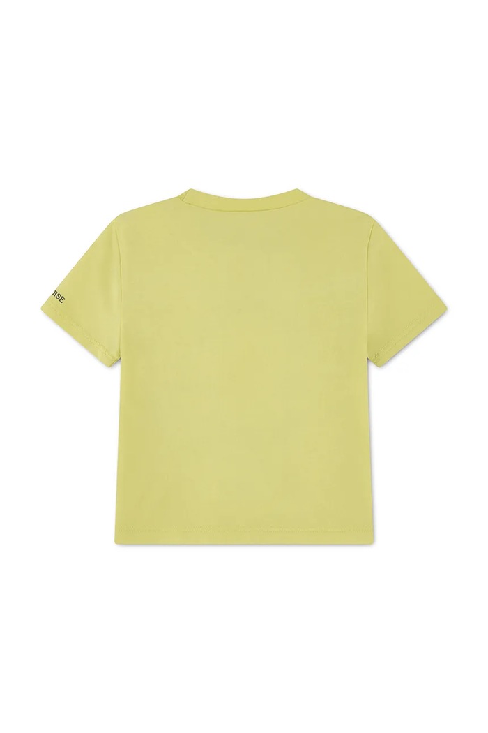 Converse T-shirt dziecięcy z bawełną 8CD483.9BY2 zielony AW26
