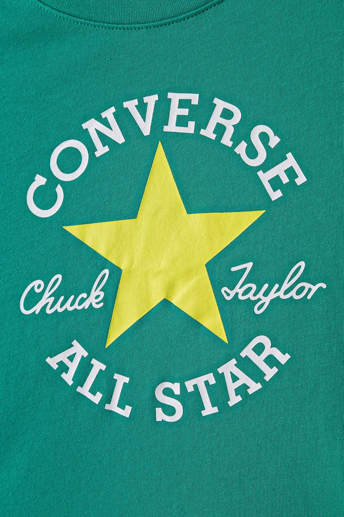 Chłopiec Converse T-shirt dziecięcy z bawełną 8CD483.9BY2 zielony