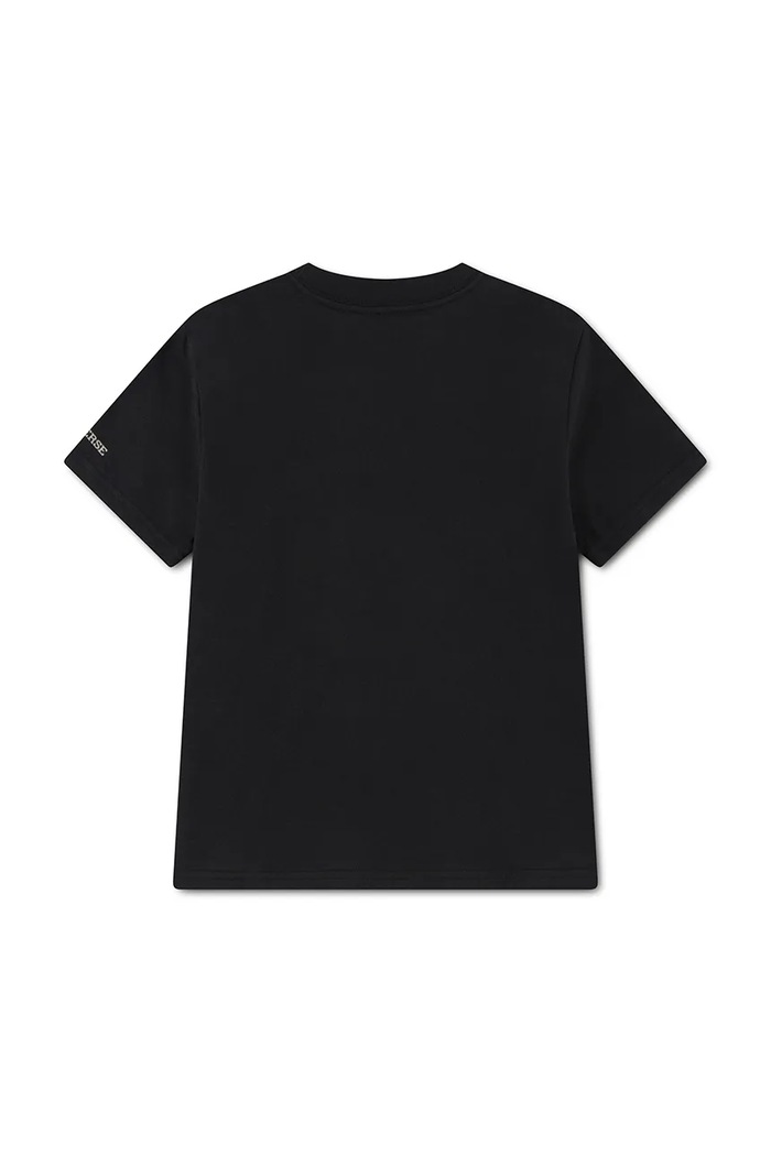 Converse T-shirt dziecięcy z bawełną 8CD483.9BY2 czarny AW26