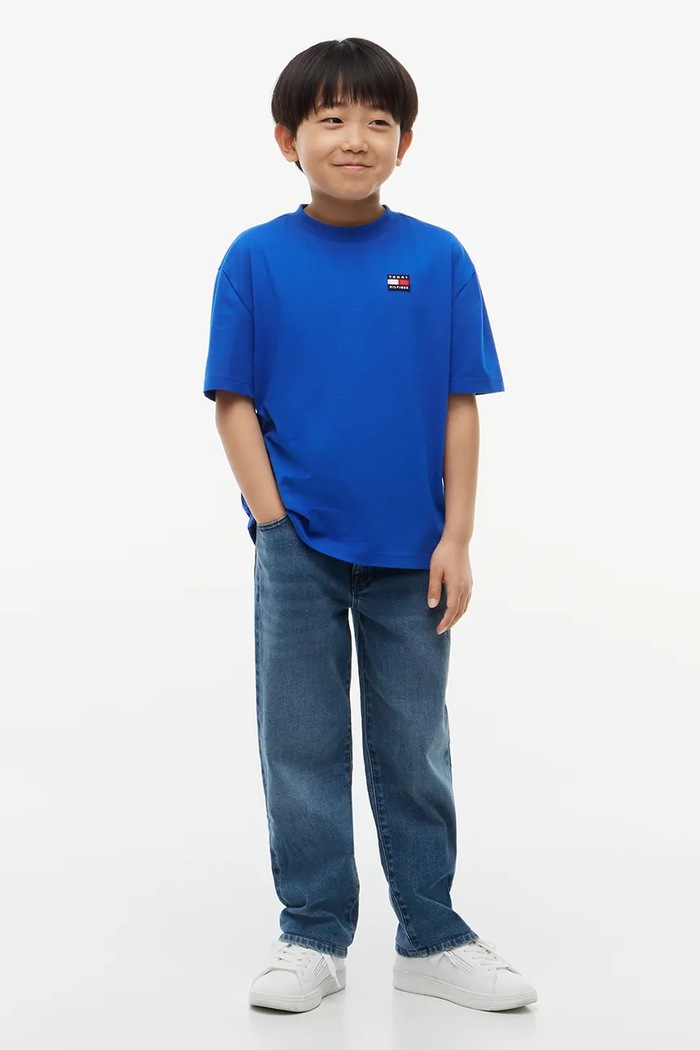 Tommy Hilfiger T-shirt dziecięcy bawełniany KS0KS00770.128.176.9BY2 niebieski AW26