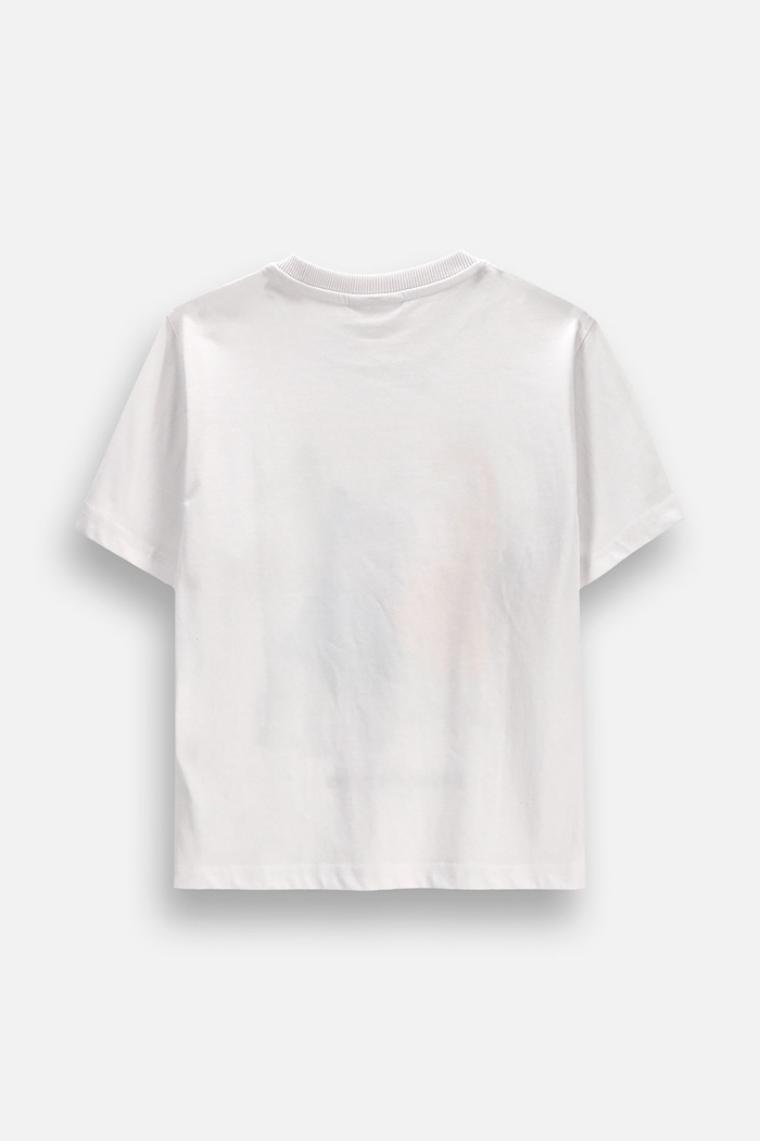 Coccodrillo T-shirt παιδικό βαμβακερό ZC6143202WBK λευκό AW26