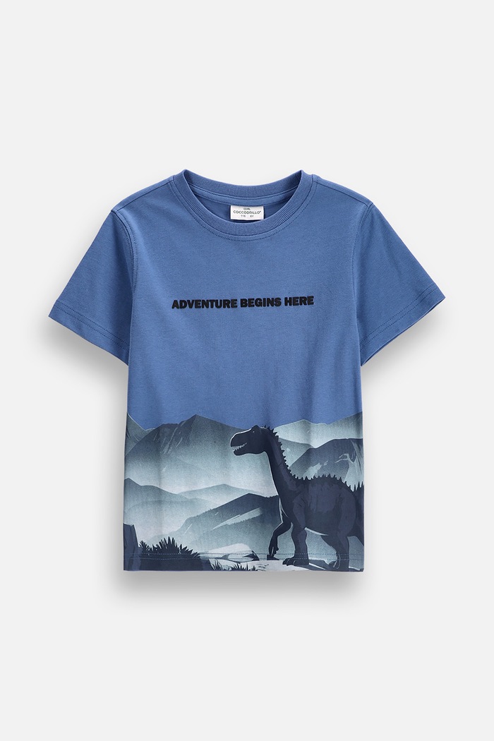 Coccodrillo T-shirt παιδικό βαμβακερό μπλε ZC6143201WBK