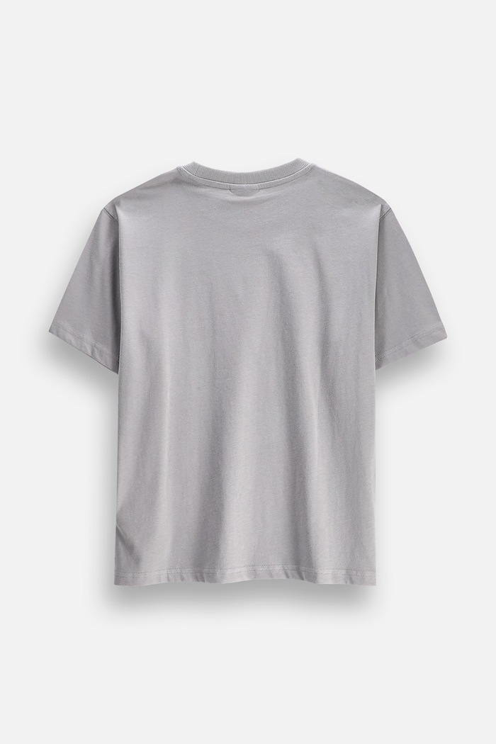 Coccodrillo T-shirt παιδικό βαμβακερό ZC6143204WBJ γκρί AW26