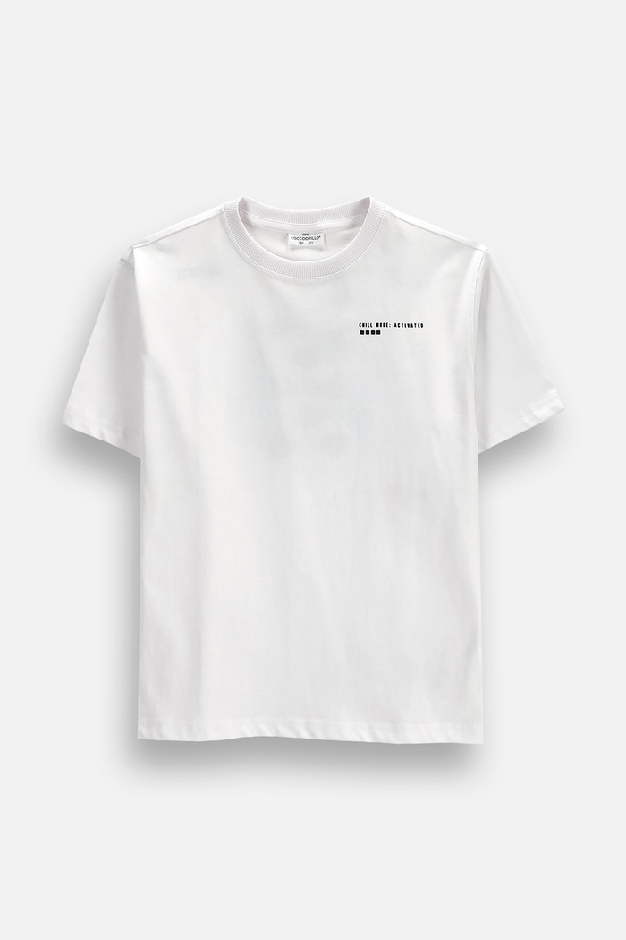 Coccodrillo T-shirt παιδικό βαμβακερό λευκό ZC6143203WBJ