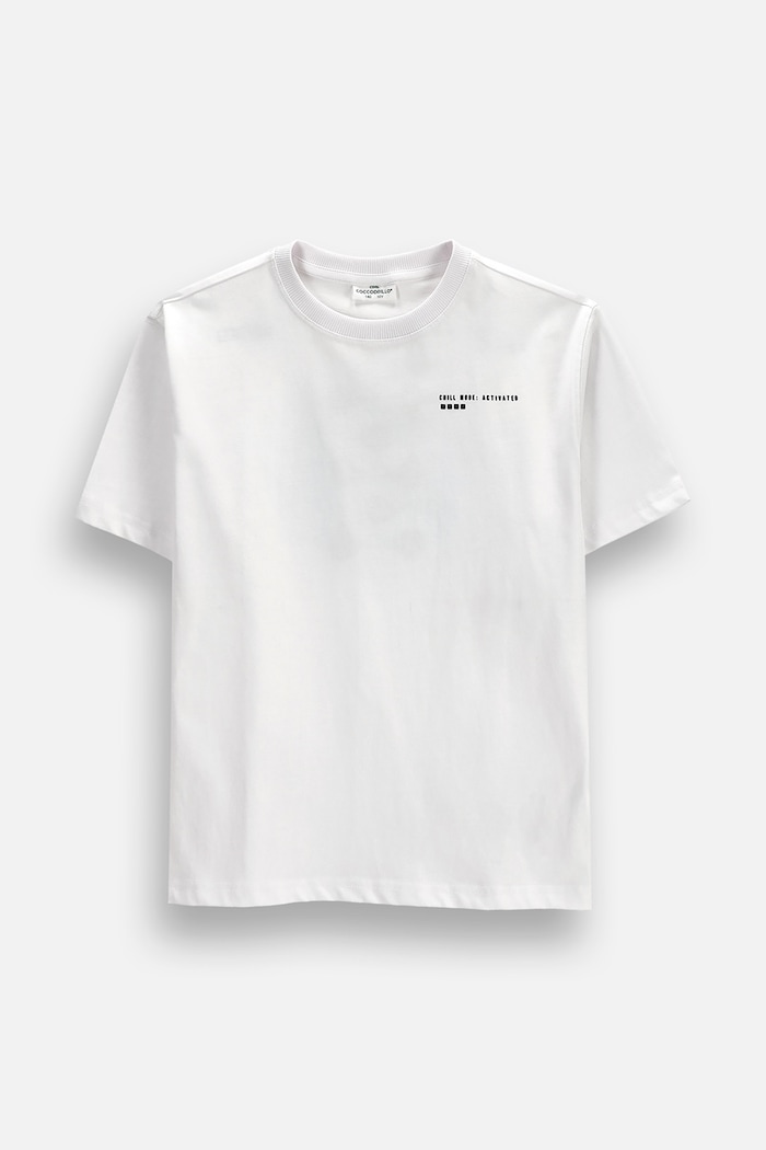 Coccodrillo T-shirt παιδικό βαμβακερό λευκό ZC6143203WBJ