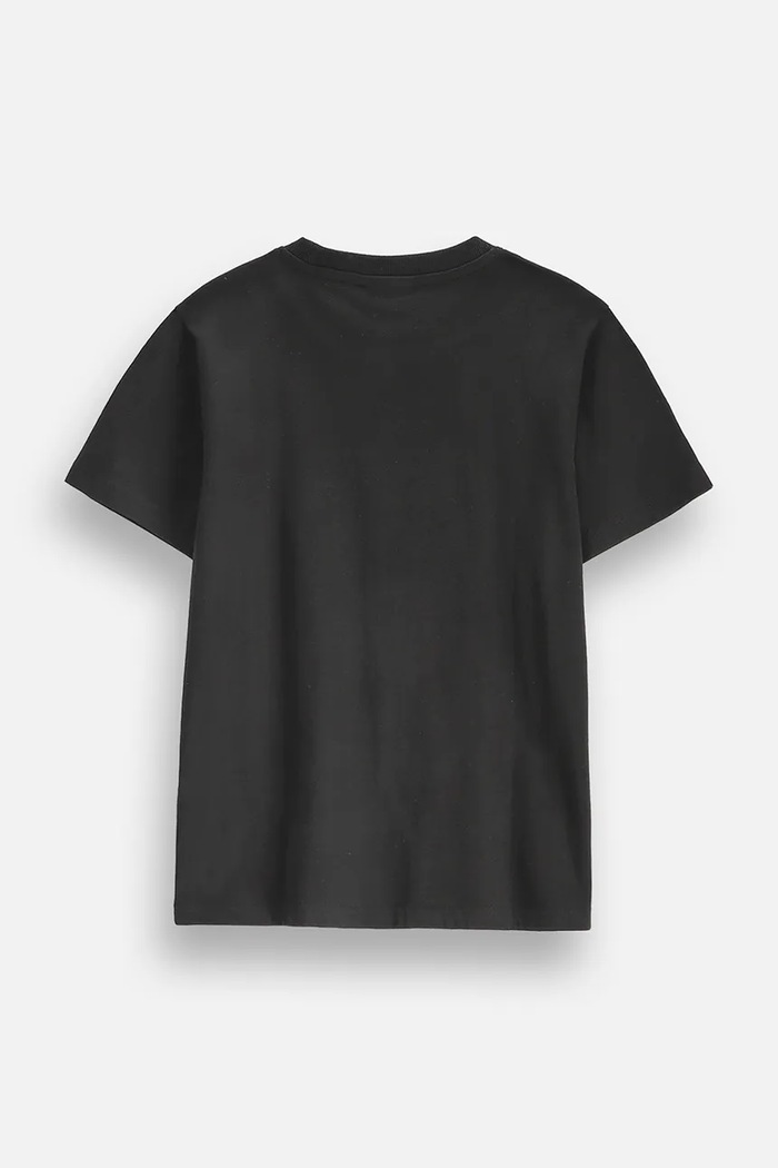 Coccodrillo T-shirt dziecięcy bawełniany ZC6143202SBJ czarny AW26