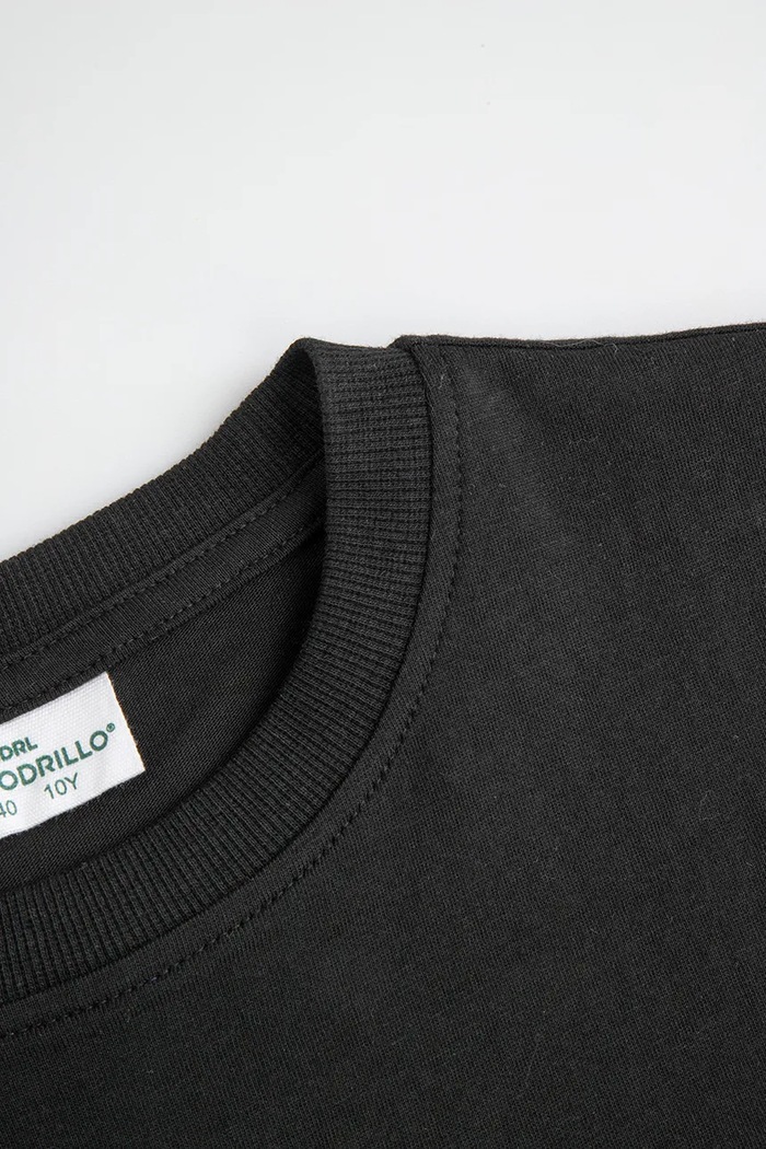 Chłopiec Coccodrillo T-shirt dziecięcy bawełniany ZC6143202SBJ czarny