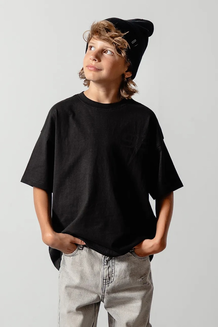 Coccodrillo T-shirt oversize dziecięcy bawełniany ZC6143202GBJ
