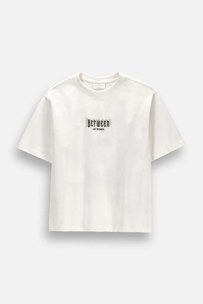Coccodrillo t-shirt παιδικό βαμβακερό μπεζ ZC6143202RBJ