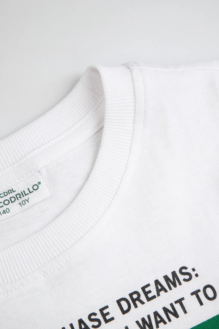 Αγορίστικα Coccodrillo t-shirt παιδικό βαμβακερό ZC6143208VBB λευκό