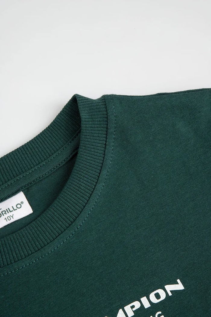 Αγορίστικα Coccodrillo t-shirt παιδικό βαμβακερό ZC6143202VBA πράσινο