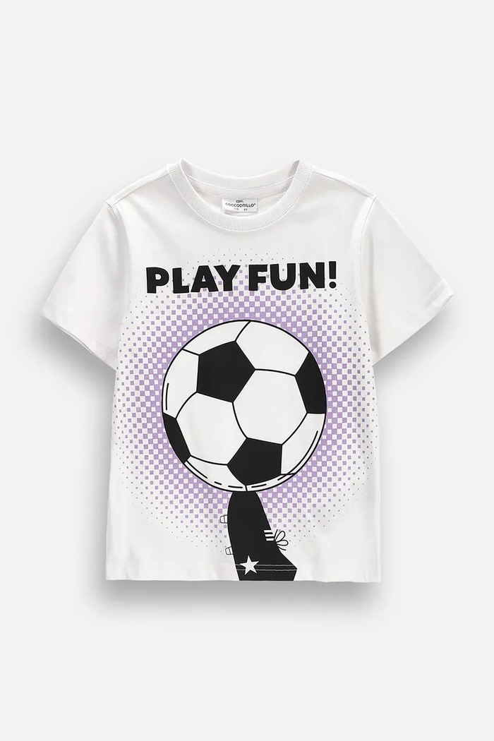 Coccodrillo t-shirt παιδικό βαμβακερό λευκό ZC6143204SBK