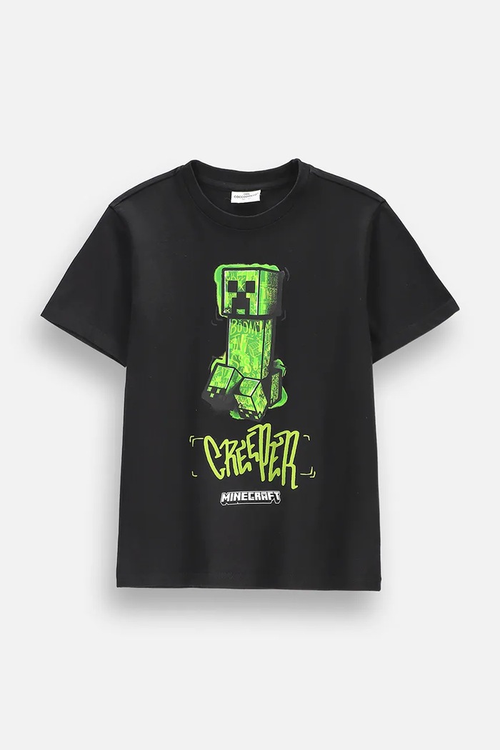 Coccodrillo t-shirt παιδικό βαμβακερό μαύρο ZC6143212LBD
