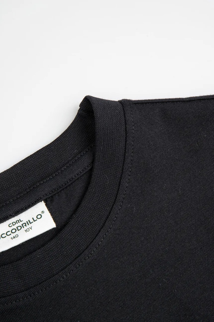 Αγορίστικα Coccodrillo t-shirt παιδικό βαμβακερό ZC6143212LBD μαύρο