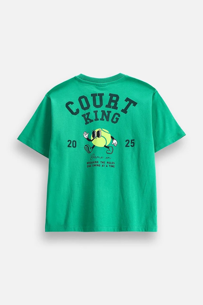 Coccodrillo tričko dětské bavlněné ZC6143205ABJ zelená AW26