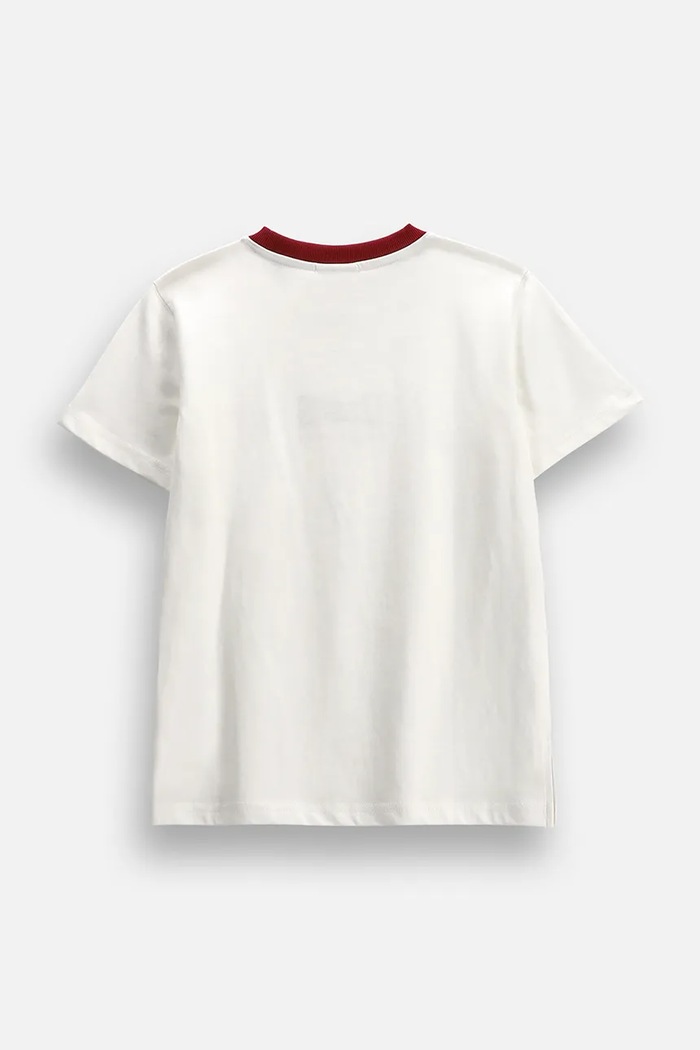 Coccodrillo t-shirt παιδικό βαμβακερό ZC6143204ABJ μπεζ AW26