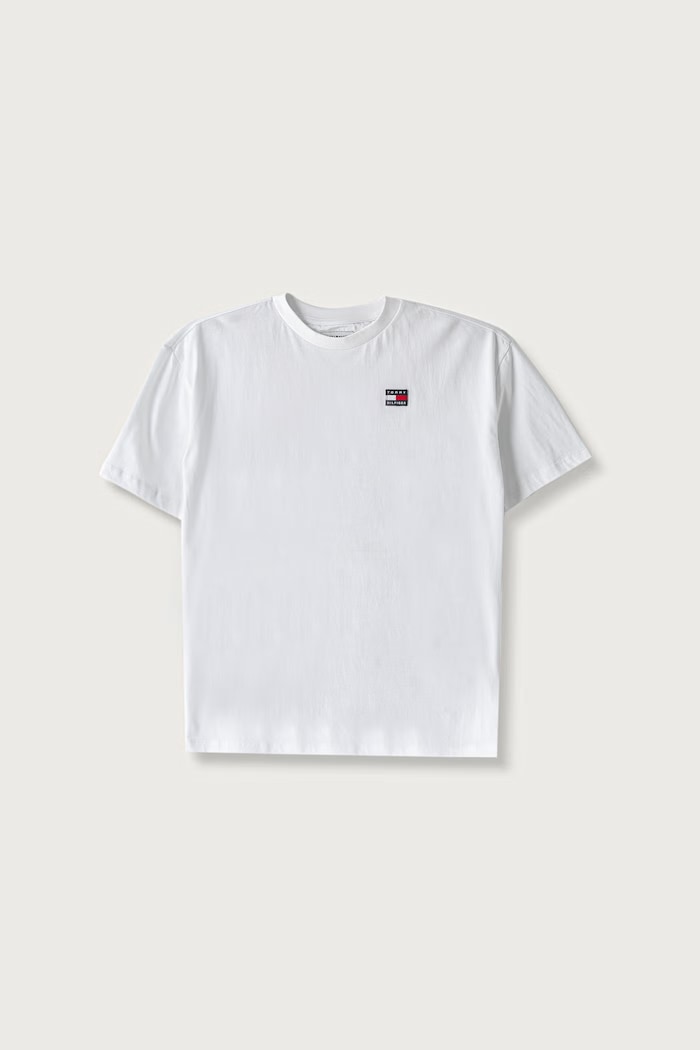 Tommy Hilfiger Tricou basic pentru copii din bumbac alb KS0KS00756.128.176.9BY2