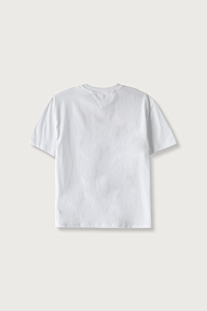 Tommy Hilfiger T-shirt basic dziecięcy bawełniany KS0KS00756.128.176.9BY2 biały AW26