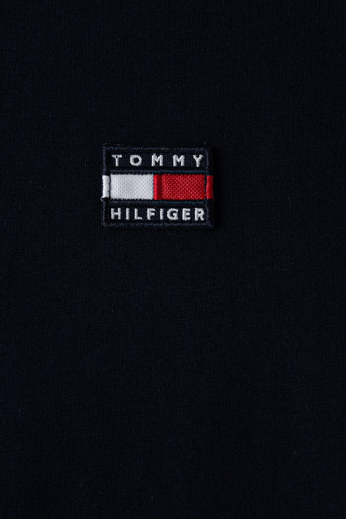 Chłopiec Tommy Hilfiger T-shirt basic dziecięcy bawełniany KS0KS00756.128.176.9BY2 granatowy