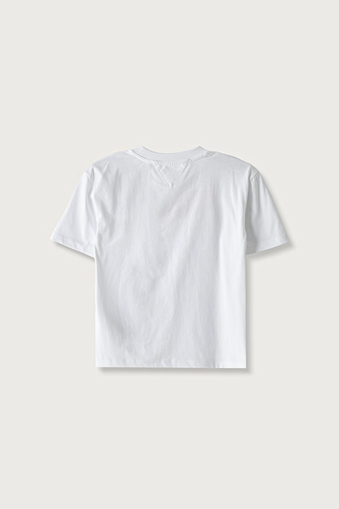 Tommy Hilfiger T-shirt basic dziecięcy bawełniany KS0KS00756.92.122.9BY2 biały AW26
