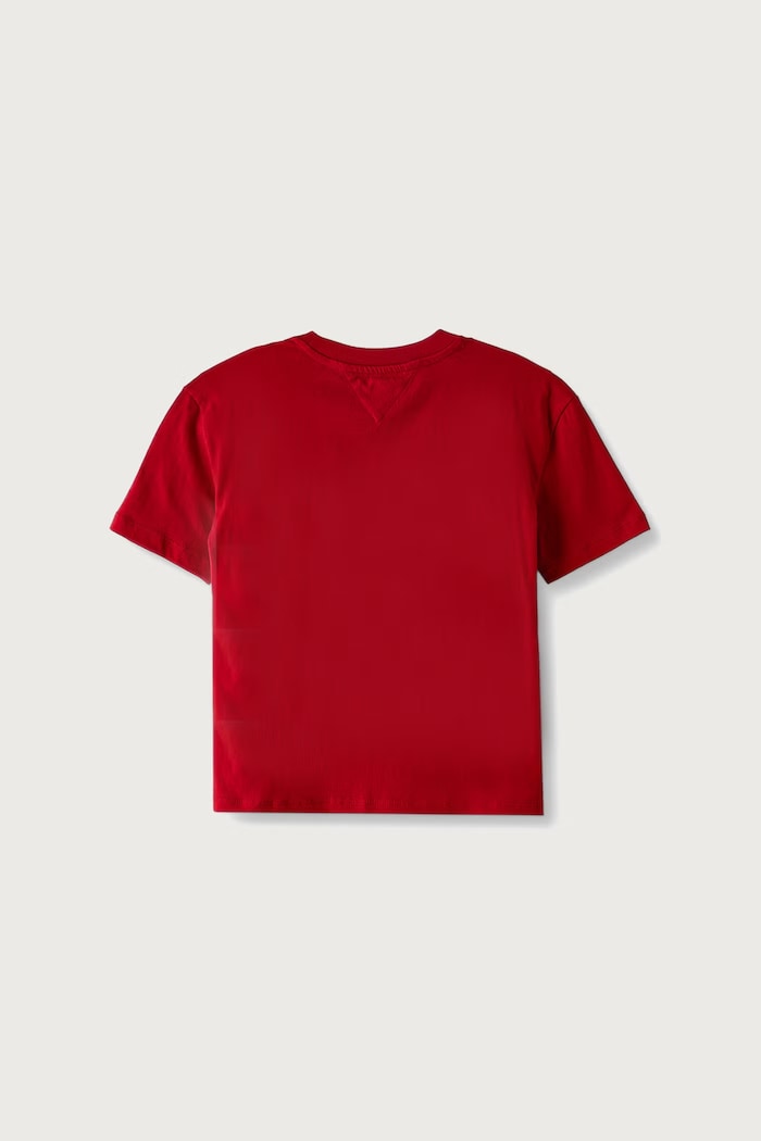 Tommy Hilfiger Tricou basic pentru copii din bumbac KS0KS00756.92.122.9BY2 rosu AW26