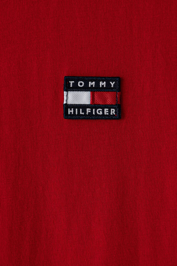 Chłopiec Tommy Hilfiger T-shirt basic dziecięcy bawełniany KS0KS00756.92.122.9BY2 czerwony