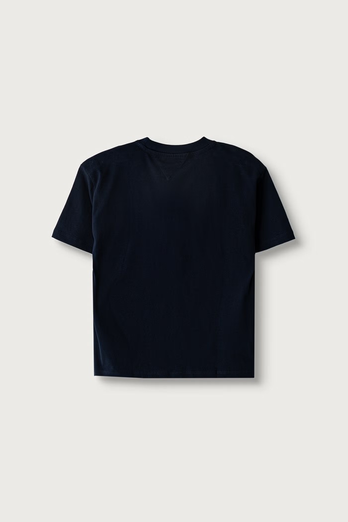 Tommy Hilfiger T-shirt basic dziecięcy bawełniany KS0KS00756.92.122.9BY2 granatowy AW26