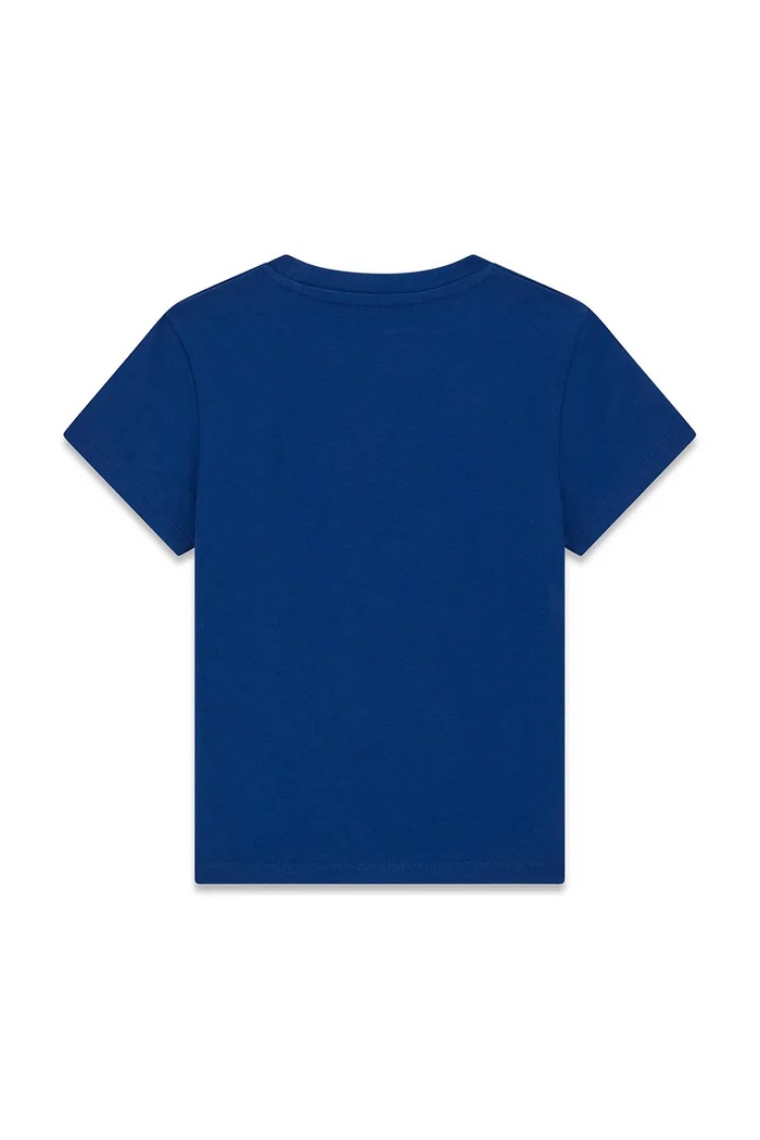 Guess T-shirt dziecięcy bawełniany N6BI07.K5859.9BY2 niebieski AW26