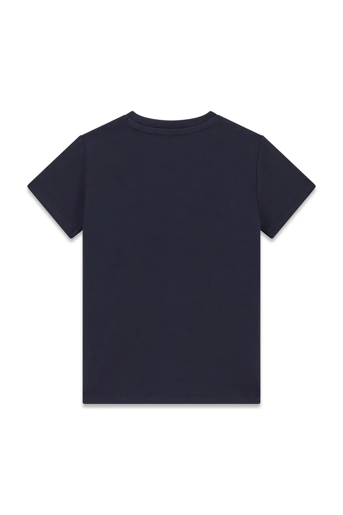 Guess T-shirt dziecięcy bawełniany N6BI01.K5849.9BY2 granatowy AW26