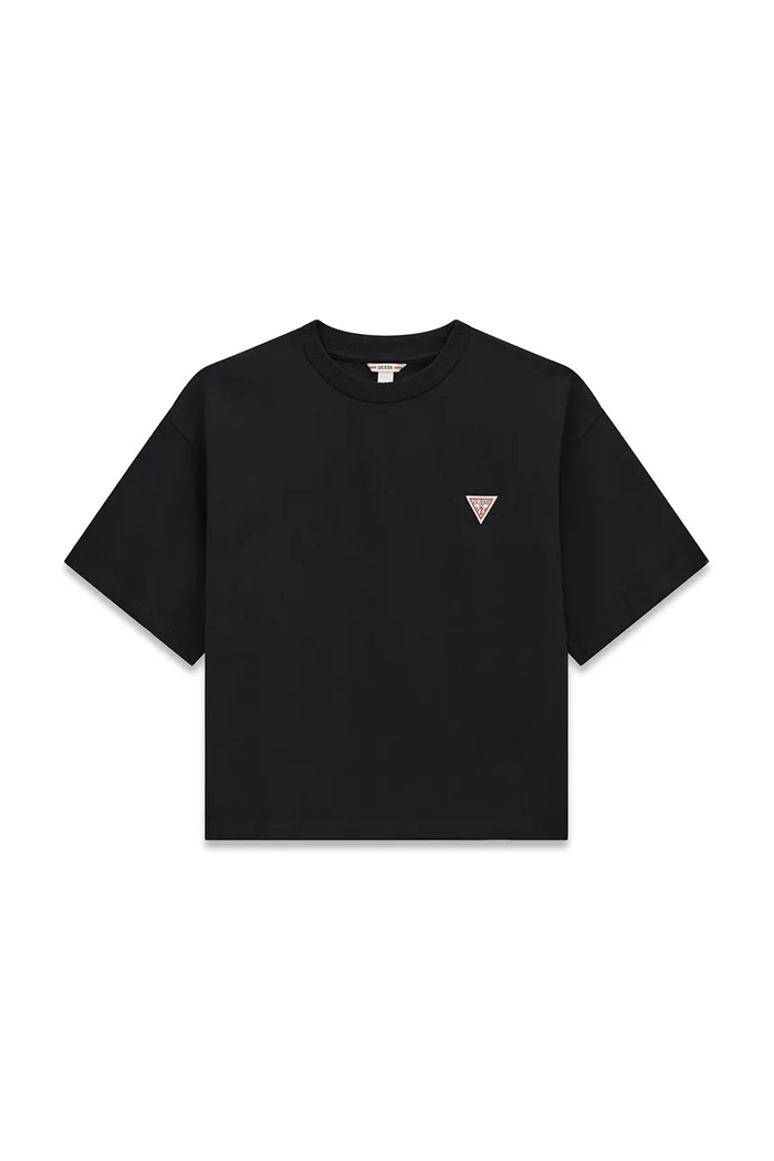 Guess T-shirt dziecięcy bawełniany czarny L6BI38.K8019.9BY2