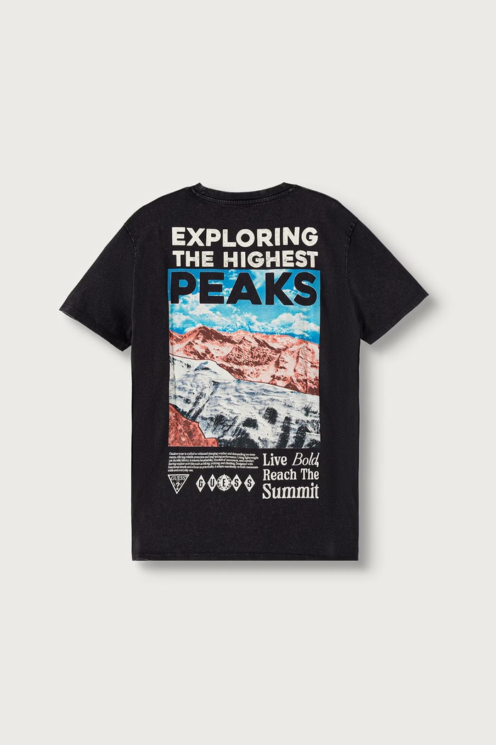 Guess T-shirt dziecięcy bawełniany czarny L6BI22.K5748.9BY2