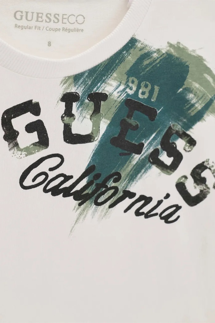 Chłopiec Guess T-shirt dziecięcy L6BI04.K5725.9BY2 biały