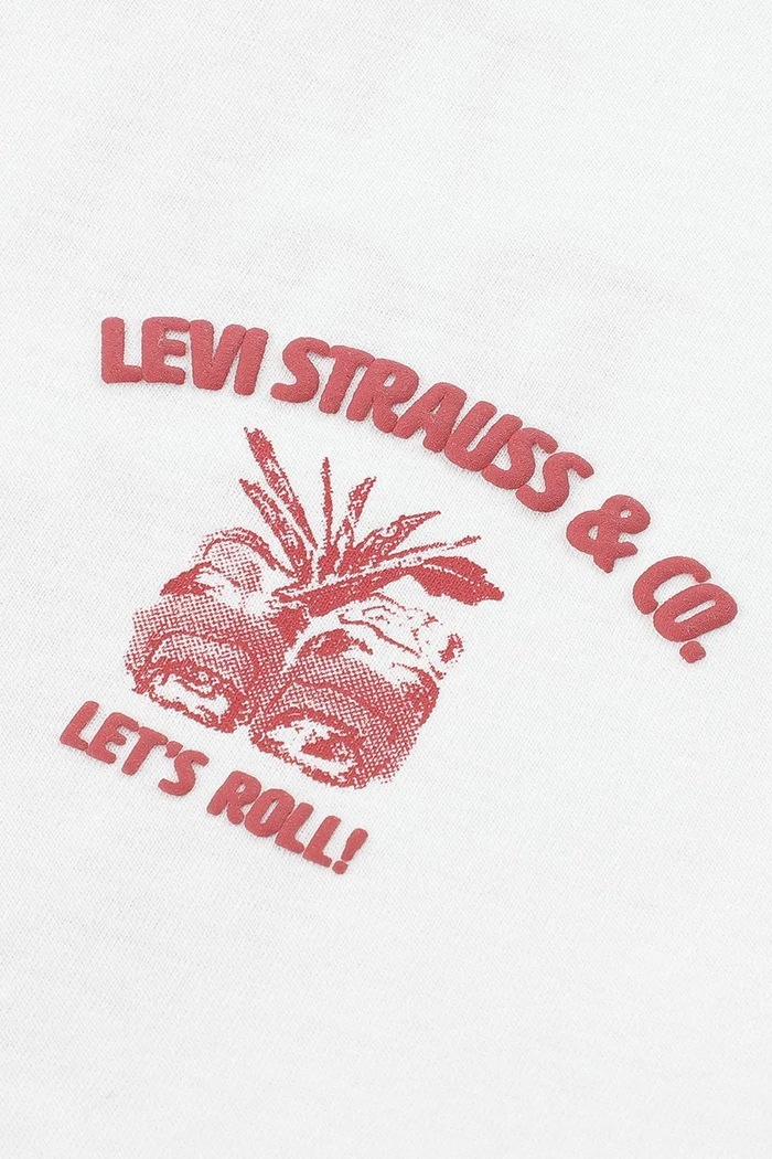 Levi's kratka majica otroška z bombažem ROLL MODE TEE 9ER465 bela