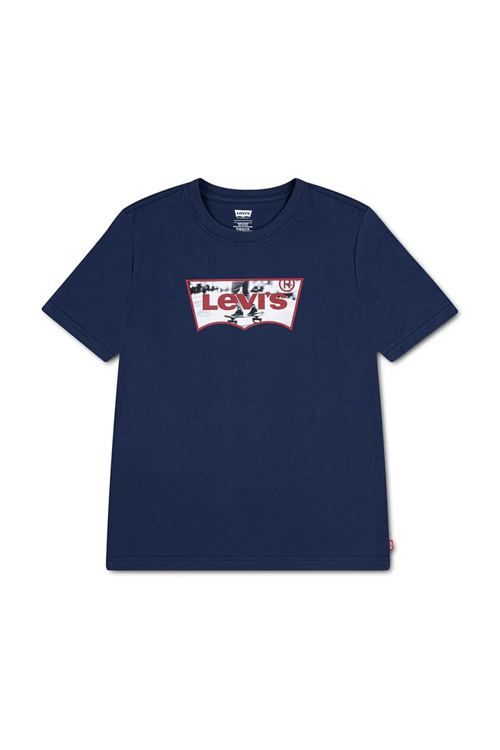 Levi's t-shirt παιδικό με βαμβάκι SKATE BATWING TEE σκούρο μπλε 9ER749