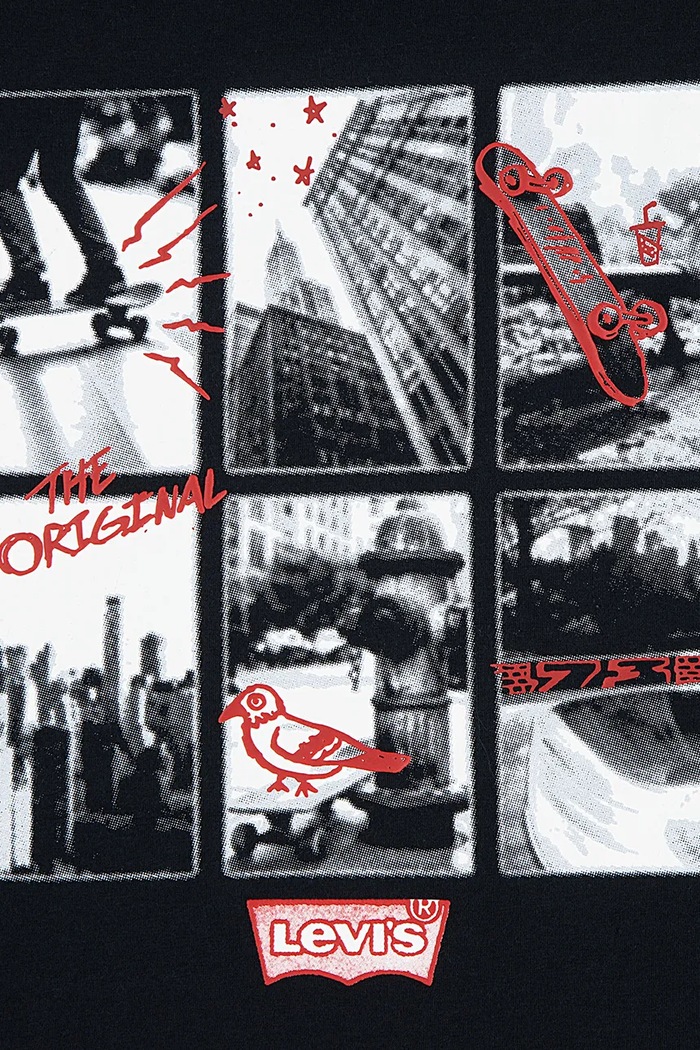 Αγορίστικα Levi's t-shirt παιδικό με βαμβάκι SKATE SESSION TEE 9ER746 μαύρο