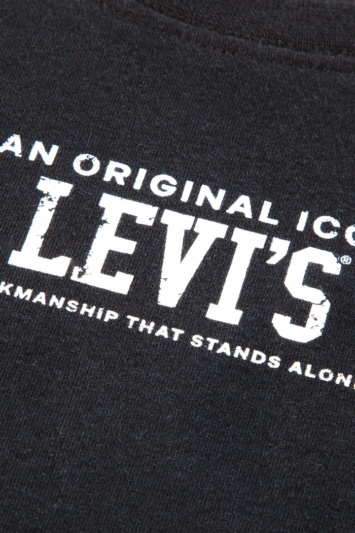 Levi's T-shirt dziecięcy z bawełną REV THE ENGINE TEE czarny 9ER484