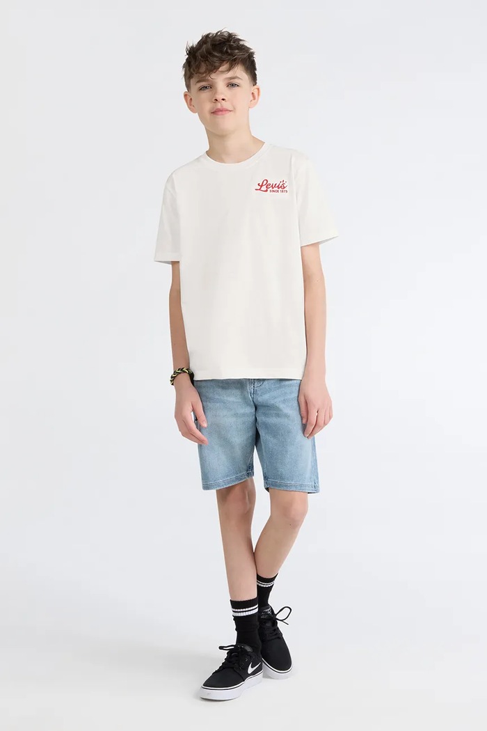 Levi's kratka majica otroška z bombažem PIZZA LOVING BEAR TEE 9ER477 bež