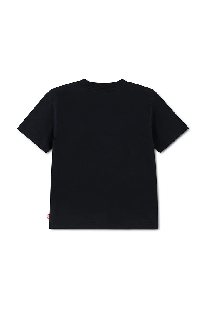 Levi's T-shirt dziecięcy z bawełną TALLEST PEAK BATWING TEE 8ER922 czarny AW26