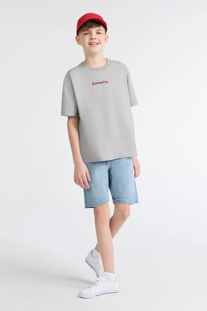 Levi's kratka majica otroška z bombažem PIXELATED BEAR TEE 9ER319 siva
